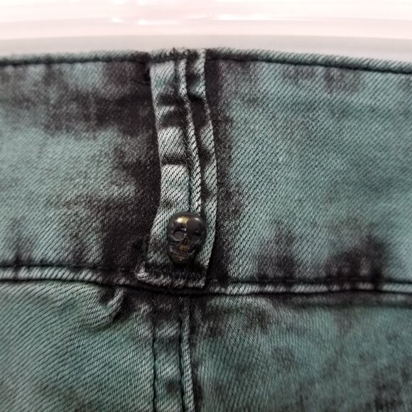 Lovesick jeans 3 distressed acid wash tie dye skinny low rise denim Hot Topic - Picture 12 of 16